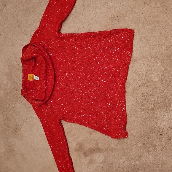 RUBY RED SEQUIN SWEATER - Picture 5 of 6